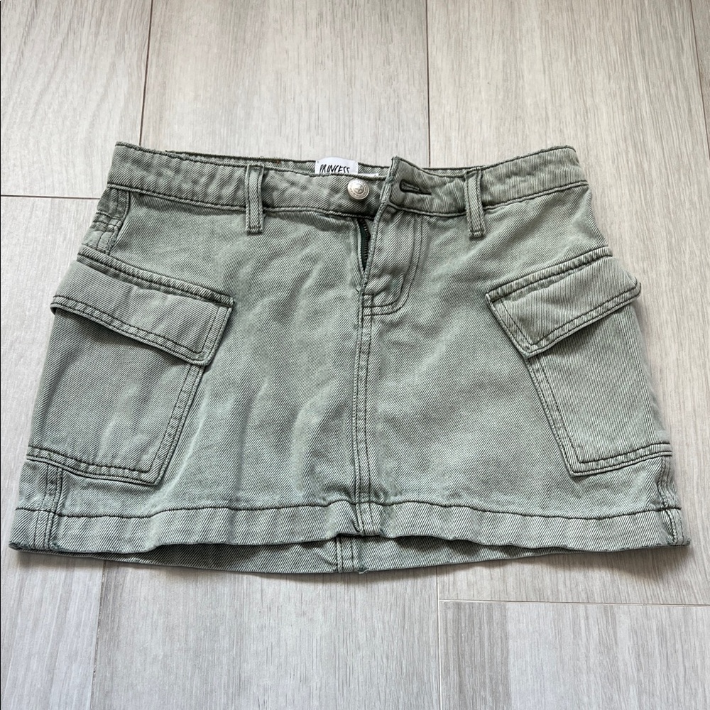 Princess Polly Olive Green Mini Skirt